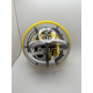 Spin Master Perplexus Rookie 3D maze 6.5" Ball Puzzle Yellow/GY/WHT Read Desc!